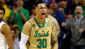 Zach Auguste legte für Notre Dame ein Double-Double im Schnitt auf