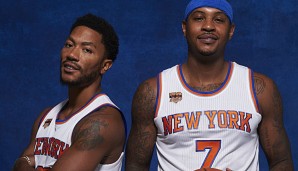 Carmelo Anthony und Derrick Rose bilden den Kern des neuen "Super-Teams" in New York
