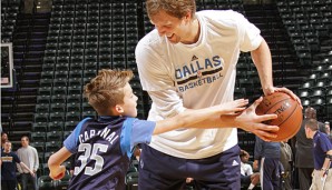 Dirk Nowitzki darf seine Trainingsspielchen mit den Kids der (Ex-)Kollegen in einer neuen Halle austragen