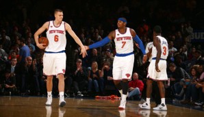 Carmelo Anthony nimmt Kristaps Porzingis unter seiner Fittiche