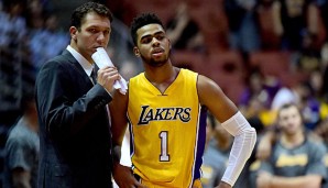 Luke Walton ist der neue starke Mann bei den Lakers, D'Angelo Russell einer seiner besten Schüler
