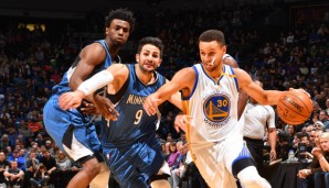 Stephen Curry und die Warriors setzten sich dank eines starken Schlussviertels durch