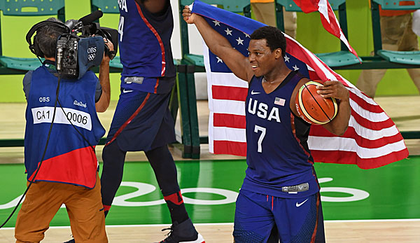 Kyle Lowry feierte mit dem Team USA Gold bei Olympia