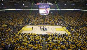 PLATZ 7: Golden State Warriors - Zuschauerschnitt 2017/18: 19.596 - Auslastung: 100 Prozent