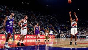Platz 15: CHARLES BARKLEY (1984-2000) - 6.349 (73,5 Prozent) für die Sixers, Suns und Rockets.