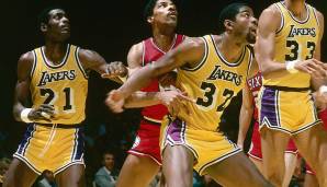 PLATZ 2 - Magic Johnson: 42 Punkte für Los Angeles Lakers vs. Philadelphia 76ers am 16. Mai 1980. Alter: 20 Jahre, 276 Tage.