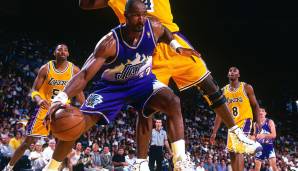 Platz 11: Karl Malone (1986 - 2004) - 193 Spiele für die Utah Jazz und die Los Angeles Lakers.