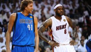 Dirk Nowitzki und LeBron James respektieren einander seit den Finals 2011 sehr.