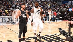 Beim All-Star-Game 2018 fungierten Stephen Curry und LeBron James als Kapitäne der beiden Teams.
