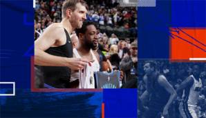 Dirk Nowitzki und Dwyane Wade haben im Anschluss an die Partie zwischen den Heat und Mavericks ihre Trikots getauscht.