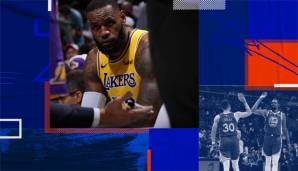 LeBron James und die Los Angeles Lakers müssen um den Einzug in die Playoffs kämpfen.
