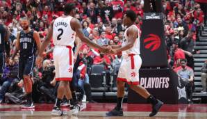 Kawhi Leonard und Kyle Lowry haben die Toronto Raptors in die zweite Runde geführt.