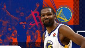 Kevin Durant und die Golden State Warriors treffen in den Western Conference Semifinals auf die Houston Rockets.
