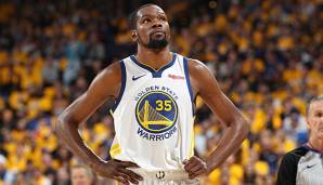 Kevin Durant wird den Warriors auch in Spiel 1 der NBA Finals in Toronto fehlen.