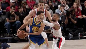 FIRST TEAM - Stephen Curry (Guard, Golden State Warriors): 27,3 Punkte, 5,2 Assists, 5,3 Rebounds, 47,2 Prozent FG, 43,7 Prozent 3FG in 33,8 Minuten pro Partie (482 Stimmen).