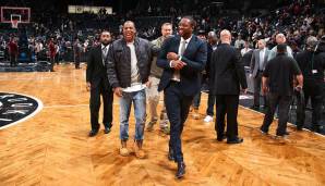 Brooklyn Nets: Jay-Z war einst sogar Anteilseigner der Nets, mittlerweile ist er wieder “nur” Fan - beim aktuellen Branding der Nets hatte HOVA aber auch seine Finger im Spiel.