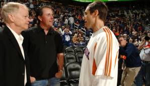 Phoenix Suns: Phil Mickelson hält den Suns die Treue. Der Golfstar stammt von der Westküste und ging in Arizona zum College.