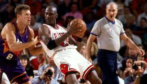 Tie – Platz 11: Dan Majerle (13.6.1993, Game 3, NBA Finals): 59 Minuten beim 129:121-Sieg der Suns über die Bulls nach 3OT (28 Punkte).