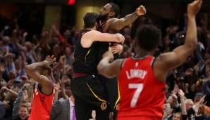 Platz 6: LeBron James (Cleveland Cavaliers) - 2018er Conference Semifinals gegen die Toronto Raptors: 34 Punkte pro Spiel