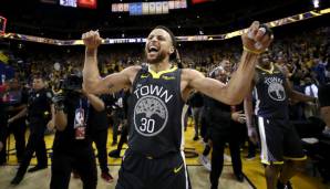Platz 1: Stephen Curry (Golden State Warriors) - 2019er Conference Finals gegen die Portland Trail Blazers: 36,5 Punkte pro Spiel