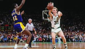 Platz 4: Larry Bird (von 1980 bis 1992 im Trikot der Celtics) - 5695 Assists in 897 Spielen.