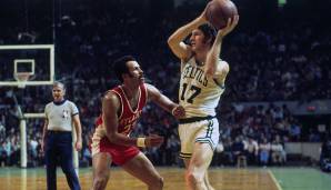 Platz 3: John Havlicek (von 1963 bis 1978 im Trikot der Celtics) - 6114 Assists in 1270 Spielen.