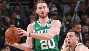Platz 6: Gordon Hayward (29, Boston Celtics) - 32,7 Millionen Dollar - Stats 2018/19 (72 Spiele): 25,6 Minuten, 11,5 Punkte, 4,5 Rebounds, 3,4 Assists, 46,6 Prozent FG.