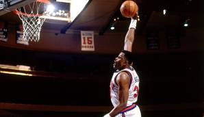 PATRICK EWING (1985-2002) – Teams: Knicks, SuperSonics, Magic – Erfolge: 11x All-Star, 1x First Team, 6x Second Team, 3x All-Defensive, Rookie of the Year.