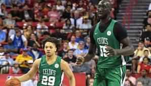 TACKO FALL: Im Oktober 2019 zog sich der mit 2,26 Meter aktuell größte Spieler der NBA eine Gehirnerschütterung zu. Der Grund: Der Celtics-Riese stieß sich nach dem Händewaschen den Kopf aufgrund der niedrigen Decke.