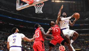 LeBron James und die Lakers müssen sich den Raptors geschlagen geben.