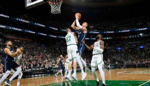 Kristaps Porzingis zeigte gegen die Boston Celtics eine schwache Leistung.