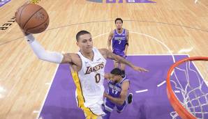 PLATZ 13: Kyle Kuzma (Los Angeles Lakers) - 5,0 Punkte im vierten Viertel in der Saison 2017/18.