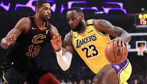 LeBron James führte die Lakers mit einer starken zweiten Halbzeit zum Sieg gegen Cleveland.