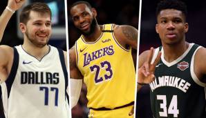 Das Voting ist vorbei - die 10 Starter für das All-Star Game 2020 wurden bekannt gegeben! LeBron James und Giannis Antetokounmpo werden als Kapitäne ihre Teams wählen. Diesmal schafft auch Luka Doncic den Sprung, im Osten gibt es eine Überraschung.