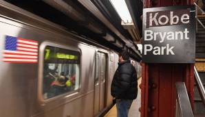 Die 5th Avenue/Bryant Park Station in New York City wurde kurzerhand in Kobe Bryant Park umbennant.