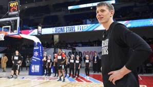 Moritz Wagner bei der Rising Stars Media Availability in Chicago.