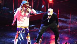 Während sich die Spieler in der Kabine ausruhten, heizten in der Halftime-Show Chance the Rapper und Lil Wayne den Fans in Chicago ordentlich ein.