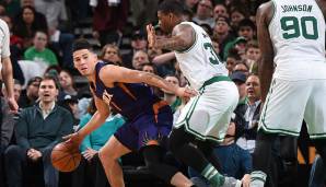 Platz 3: DEVIN BOOKER (Phoenix Suns) - 20 Jahre, 145 Tage - 70 Punkte (21/40 FG) am 24. März 2017 bei den Boston Celtics.