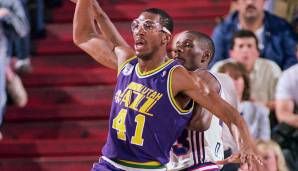 Geteilter Platz 9: Thurl Bailey (Utah Jazz) - 8 Spiele mit mindestens 20 Punkten als Reservist in der Saison 1987/88.