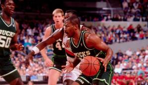 Platz 3: Ricky Pierce (Milwaukee Bucks) - 10 Spiele mit mindestens 20 Punkten als Reservist in der Saison 1989/90.