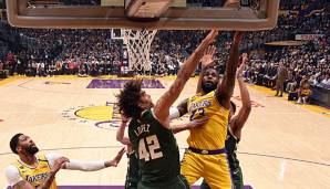 LeBron James führt die Los Angeles Lakers zum Sieg im Spitzenspiel gegen die Milwaukee Bucks.