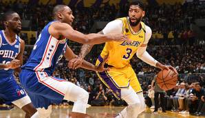 Anthony Davis führt die Lakers mit einer starken Allround-Performance zum Sieg gegen die Sixers.