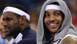 LeBron James und Carmelo Anthony sind seit vielen Jahren gut miteinander befreundet.