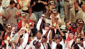 In den 90er Jahren gewann die Bulls-Dynastie sechs NBA-Meisterschaften.