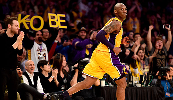 In seinem letzten Spiel für die Lakers legte Kobe Bryant 2016 60 Punkte gegen die Jazz auf.