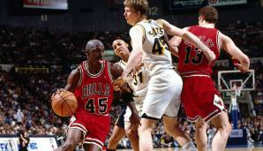 Michael Jordan lief 1995 in 22 Spielen als Nr. 45 auf.