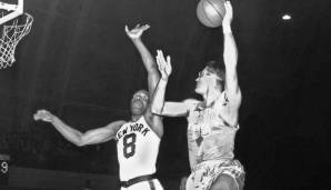 Platz 7: GEORGE MIKAN (1948-1956) – Team: Lakers – Erfolge: 5x BAA/NBA Champion, 4x All-Star, 6x First Team, All-Star Game MVP.