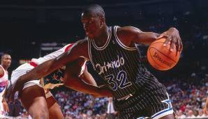 Platz 5: SHAQUILLE O'NEAL (1992-2011) – Teams: Magic, Lakers, Heat, Suns, Cavaliers, Celtics – Erfolge: 4x Champion, 3x Finals-MVP, MVP, 15x All-Star, 8x First Team, 2x Second Team, 4x Third Team, 3x All-Defensive, Rookie of the Year, All-Star Game MVP.