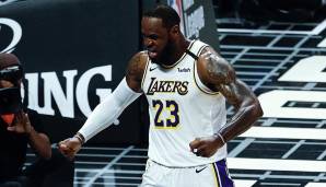 Platz 1: LEBRON JAMES (Los Angeles Lakers) - Gesamteinnahmen 88,2 Mio. USD (28,2 Mio. Gehalt/Prämien + 60 Mio. Werbeeinnahmen).