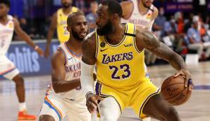 LeBron James und die Los Angeles Lakers erleben gegen die Thunder einen rabenschwarzen Tag.